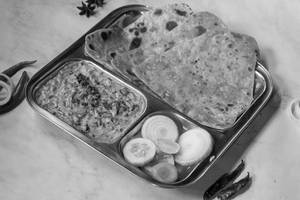 Sev Bhaji With 3 Tawa Paratha