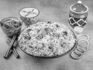 Mushroom Tawa Biryani
