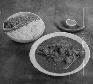 Fish curry rice