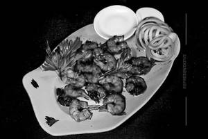 Prawns Green Roast