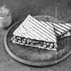 Brown Bread Chickpea Paneer Sandwich