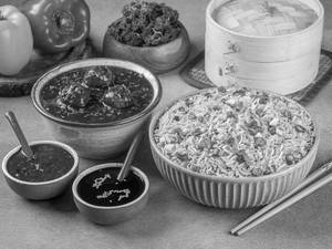Veg Manchurian Fried Rice