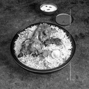 Hyderabadi Tandoori Chicken Tikka Dum Biryani