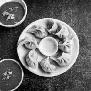 Hot Garlic Mutton Momo.