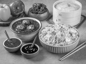 Chicken Manchurian Fried Rice