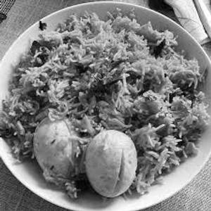 Egg biryani                                            
