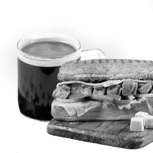 Harissa Paneer Sandwich Combo (With Iced Americano)