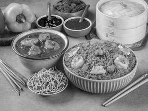 Mixed Triple Schezwan Fried Rice
