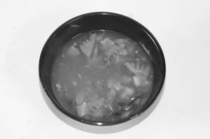 Clear soup
