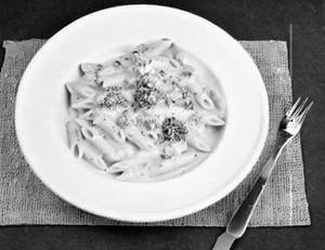 Penne Mushroom Alfredo