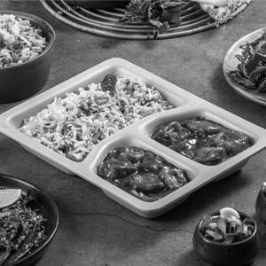 Chilli Paneer Gravy with Fried Rice