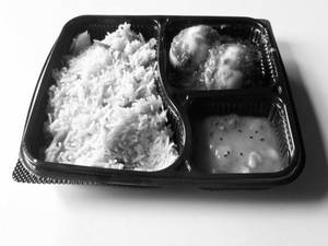 Egg Masala Curry Thali