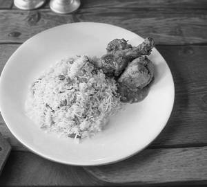 Veg Fried Rice With Chicken Kosha