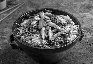 Chicken Pan Fried Noodles