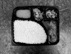Chicken Rice Thali