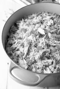 Chicken with rice meal