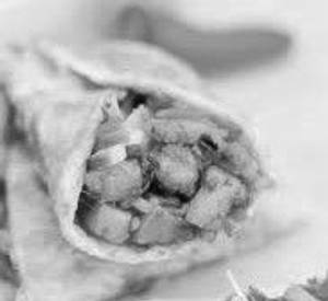 Aloo Tikki Wrap
