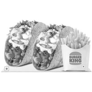 2 Crunchy Veg Taco+Fries(M),
