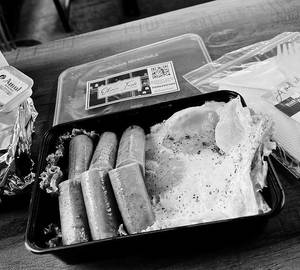 Bread Butter, Sunny Side And Chicken Sausage