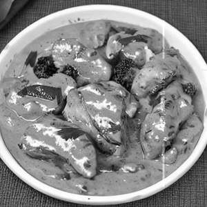 Sauteed Chicken In A Creamy Mushroom Sauce