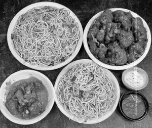 Chicken Triple Manchurian Noodles