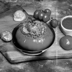 Stuffed Tomato (Jain)