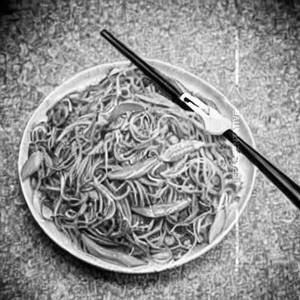 Veg Pan Fried Noodles   