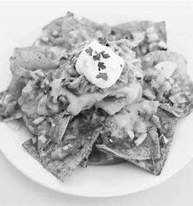 Nachos Chips with Mexican Beans & Cheese Sauce