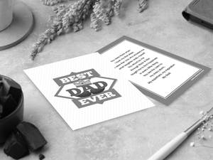 Greeting Card For Dad - English