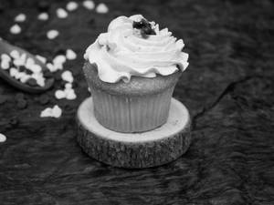 French Blueberry Cupcake