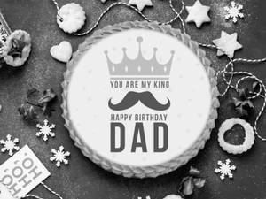 Happy Birthday Dad  Photo Cake