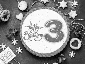 3rd Birthday Photo Cake