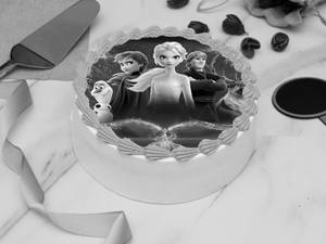 Frozen Theme Photo Cake