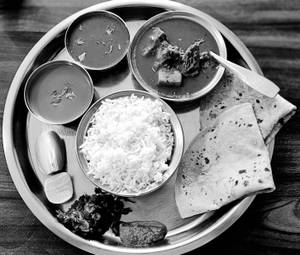 Non veg thali meal