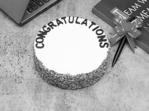 Congratulations Vanilla Cake