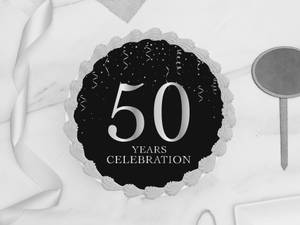 50 Years of Celebration Photo Cake