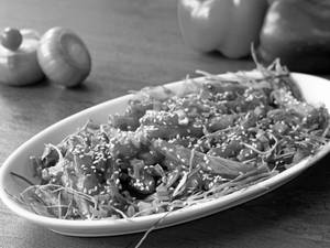 Honey chilli potato