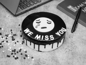 We Miss You Black Forest Cake