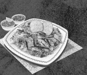 Sev Puri Plate