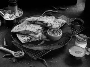 Tandoori Chicken Cheese Paratha