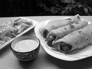 Chicken Shawarma Paratha Roll