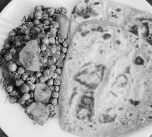 3 Butter Paratha + Aloo Matar Sabji + Buttermilk + Pickle