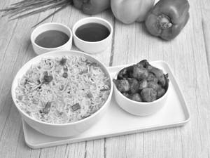 Veg Fried Rice -Chilly Panner Dry