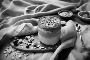 Blueberry Milk Yogurt Oats