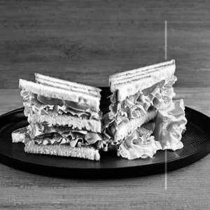 Chicken salami sandwich