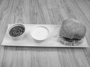 Classic aloo tikki burger
