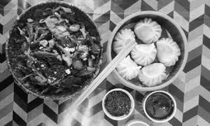 Salad+dimsum Combo