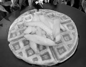 Mango waffle