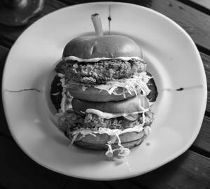 Double tower chicken Burger