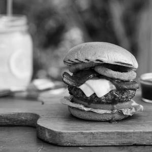 Honey Bbq Chicken-eggo Burger